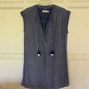 Vineyard Vines Striped Sleeveless Tunic dress with Tassels